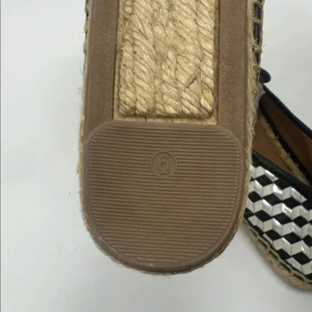 Vince Camuto Charie Espadrille Flat Black Silver